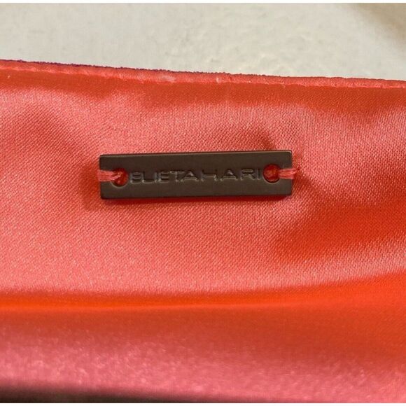 NWT Elie Tahari Ruth Dress $448 Full Bloom Metal Zipper Cap Sleeve Pink/Orange - Picture 5 of 15